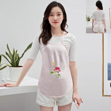 KOUXIANG防辐射服孕妇装孕妇肚兜内穿上衣服女怀孕期围裙护胎宝上班【精选好货】 [吊带式]荷花粉红色 均码