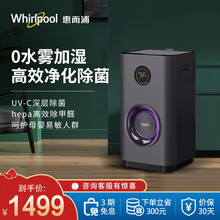 惠而浦(Whirlpool)WH-PD602Z无雾加湿器 家用静音卧室空气香薰孕妇婴儿净化杀菌无雾落 黑色【WH-PD602Z】