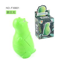 澄可 儿童益智玩具卡通恐龙魔方二阶异形动物魔方霸王龙剑龙全套 霸王龙魔方