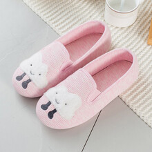 京选优品 月子鞋夏季薄款产后包跟孕妇雪纺品质鞋春秋软底夏天防滑4 5月份6产妇拖鞋 粉色 37