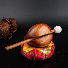 木鱼法器佛教道教用品佛具家用礼佛念佛紫檀木实木摆件 3寸