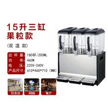 标王冷饮机商用果汁机商用速溶饮料机商用冷热双缸自动小型大容量摆摊 15*3双温搅拌款