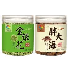 金银花茶500克/袋散装一斤 花草茶 河南封丘金银花 山银花 茶叶散装搭配菊花茶枸杞茶凉茶 金银花40g*1罐+胖大海200g*1罐