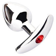 姬欲（JIUUY）后庭肛塞男用自器男女共用拉珠狐狸尾巴SM另类玩具成人用品情趣用品不锈钢金属 轻型头(大号)