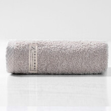 孚日洁玉 纯棉毛巾 日本出口AAA级抑菌技术加厚洗脸洗澡巾单条装 32*70cm 浅灰 90g/条