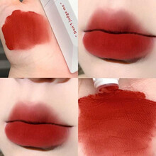 【第二支10元~】赵露思同款名片唇釉丝绒雾面哑光唇彩卡片口红持久温柔显白唇蜜滋润保湿不易沾杯掉色唇釉 03#红棕色