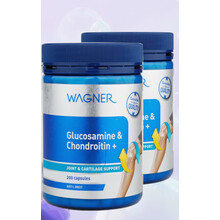 GNC  Wagner氨糖维骨力+软骨素200粒2瓶装 骨骼 关节 澳洲 (chemistwarehouse 氨糖维骨力+软