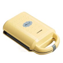 小熊 电饼铛 三明治机 家用早餐机 华夫饼机 可拆洗轻食机 双面压烤机烤面包机 DBC-P05B1(黄色）