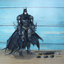 PA改蝙蝠侠手办小丑闪电侠神奇女侠DC正义联盟周边模型玩具可动 蓝黑限定蝙蝠侠 国产高约25cm