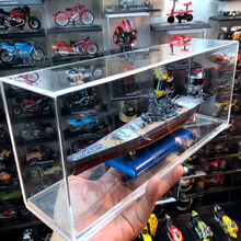 大和号战列舰模型军舰二战舰船军事摆件静态成品舰船模型 武藏号+透明专属展示盒