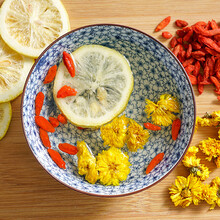 【发2盒】冻干柠檬片泡茶干片柠檬菊花茶袋装枸杞泡水喝的饮品女男花茶组合 鼎泽园