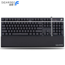 迪摩（DEARMO）F8机械键盘有线键盘游戏键盘樱桃Cherry轴104键电竞键盘PBT键帽磁吸式掌托 黑色 樱桃茶轴