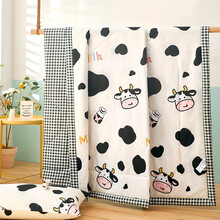 满圆红 纯棉夏季夏凉被薄被子夏天单人双人可机洗纯棉全棉夏凉被儿童 萌牛宝宝 200x230cm单件夏被