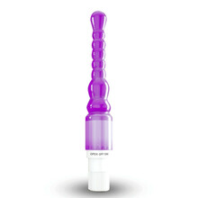 姬欲 后庭肛塞拉珠震动棒 自慰器按摩器秒高潮 男女夫妻房事情趣用品 性玩具辅助工具sm道具保密发货 紫色后庭震动棒【浪珠+强震+柔软】小号