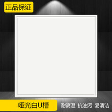 铝扣板吊顶扣板集成吊顶铝扣板300x300厨房卫生间厕所浴室全套配件吊顶材料自装 0.5哑光白U槽 300*300mm  含