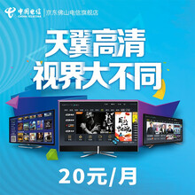 佛山电信 天翼高清电视IPTV新装 光纤宽带电信电视服务 天翼高清电视 包月服务（20元/月）