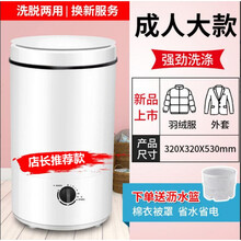 【旗舰新品】 长虹洗鞋机家用小型全半自动迷你洗衣袜子两用刷鞋机懒人神器 5.5kg 【洗衣+洗鞋+沥水】 白色