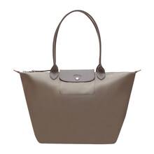 珑骧 LONGCHAMP 女士LE PLIAGE NÉO灰褐色大号长柄织物手提单肩包 L1899 598 215