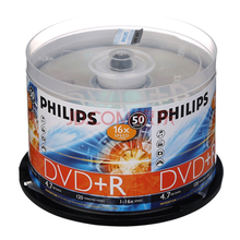 飞利浦PHILIPS 12X CD-RW 可反复擦写DVD刻录盘 反复使用 10片桶装空白光盘 DVD50片装