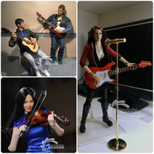 京炫（JINGXUAN)12寸人偶6分娃1:6兵人BJD1/6可儿小布小提琴话筒乐器模型摆件 【15厘米长号】