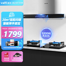 百得（BEST）华帝股份 欧式家用抽油烟机燃气灶具套装 20立方大吸力挥手智能感应 E106烟灶套装（天然气）