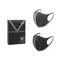 爱康尼（AIKANGNI）口罩夏季薄款明星同款3d立体黑灰色男潮款女夏时尚透气网红防尘6枚