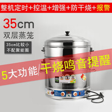电蒸锅多功能家用三层自动电蒸笼大容量大商用蒸馒头蒸锅定制TEAEGG 35厘米2层(家用)