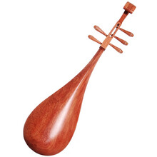 梵巢 民族弹拨乐器 成人演奏表演琵琶 仿唐头饰 兰考泡桐木面板 红檀木五弦琵琶 PP-WX-03