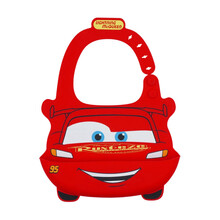 迪士尼(Disney)围兜婴儿吃饭男宝宝围嘴硅胶饭兜儿童小汽车兜兜1-3岁以上 3D硅胶饭兜：汽车总动员