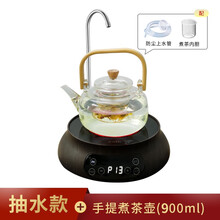 华帝（VATTI）电陶炉煮茶自动上水 煮茶器 电茶炉家用烧水壶 泡茶壶玻璃铁壶迷你小型静音茶具套装 抽水款+手提煮茶壶（900ml）
