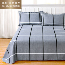 雅鹿·自由自在 全棉床单单件 纯棉被单床罩单件 单人全棉学生宿舍床垫保护罩 1.2米床 160*230cm 巴洛克灰