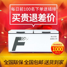 蒂斐斯商用冰柜家用冷柜节能大容量冷藏冷冻冰柜 冷冻柜 展示柜 单温1018升级版2160*840*855mm 型号618