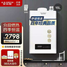 史密斯（A.O.SMITH）T0系列燃气热水器 顶置风机豪华大屏 恒温防冻升级 家用天燃气 JSQ31-T0 16升