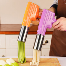 满得利 电动面条机 家用小型手持饸烙机压饸饹机面条枪 新型压面机 绿色-动力款【3面桶】