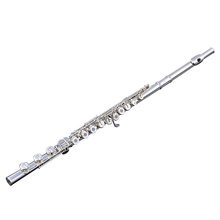曲漾 长笛乐器专业925银笛头管体17孔开闭孔B尾通用演奏 925银笛头+管体+皮垫针簧