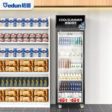 格盾展示柜冷藏柜超市保鲜展示柜商用饮料柜便利店立式冰柜水果食品陈列柜啤酒柜（上机组）直冷单门