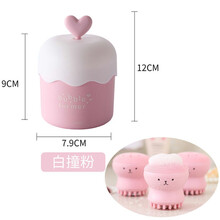 察今洗面奶打泡器可爱起泡器便携式打泡泡沫机发泡瓶装气泡杯洗脸干净 白撞粉+洗脸刷