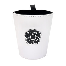 HKGK载纸巾盒用创意垃圾桶二合一挂式网红汽可爱内抽纸盒车上 山茶花垃圾桶【无内胆垃圾袋30个+挂钩】