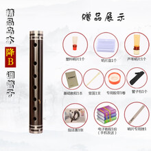 乌木管子初学者管子G A E C 降 B D调催泪管演奏管子乐器 降B调【塑料哨+芦苇哨】+8
