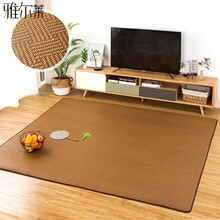 日式榻榻米地毯夏天凉席地毯卧室家用房间满铺客厅婴儿童爬行垫 爱迪沃 YEL-1 60*180厘米