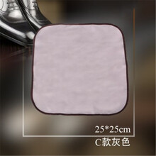 皮革抛光护理布 双面型 清洁布擦皮鞋布细绒毛面不伤皮面 C款方形仿麂皮灰色