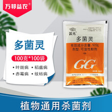 国光50%多菌灵花生倒秧病麦类赤霉病水稻纹枯病稻瘟病杀菌剂农药植轻松 100克