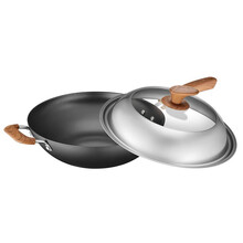 苏泊尔（SUPOR）铸铁真不锈炒锅32cm古铸系列FC32V1