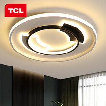 TCL照明 led客厅吸顶灯灯长方形现代北欧大气简约卧室灯餐厅灯饰 拾忆-28*2W三色调光φ420mm