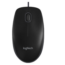 罗技（Logitech）B100 企业版 鼠标 有线鼠标 办公鼠标 对称鼠标 有线鼠标 黑色