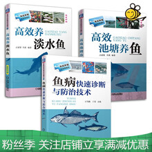 3本 高效养淡水鱼+池塘养鱼+鱼病快速诊断与防治技术 养鱼技术大全书籍 饲养喂养 养殖书籍 养鱼的书