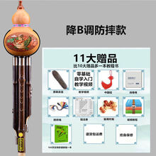 紫竹葫芦丝乐器C调降B调小学生成人儿童初学者演奏考级葫芦丝 降B调(防摔款) 11样