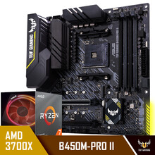 华硕TUF GAMING B450M-PRO II主板+AMD 锐龙7(r7) 3700X CPU处理器 板U套装 CPU主板套装