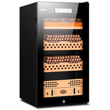 富客（FUKE） FK-28C无极变频恒温恒湿家用小型雪茄柜红酒柜负离子空气净化雪茄保湿柜 雪松木裸养2+2