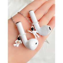 贝乐星辉耳机防丢链 防丢耳机链蓝牙无线苹果airpods防掉宇航员太空人项链眼镜链 链条没有褪色没有变色